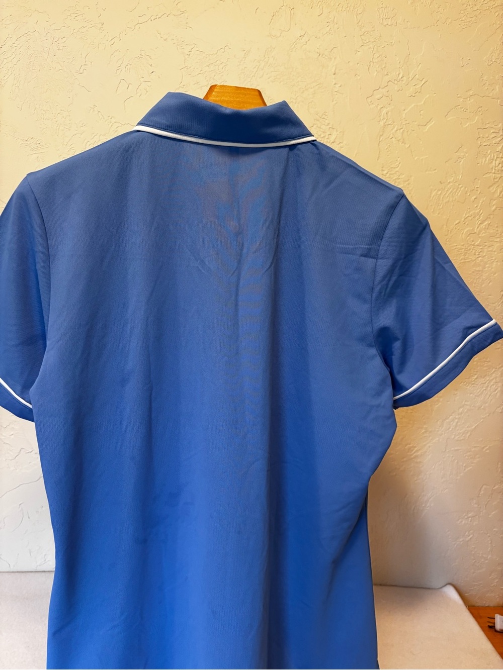 NWT Maelreg Women’s Polo Shirt Blue Performance Golf UPF 30 Size L - Picture 5 of 10
